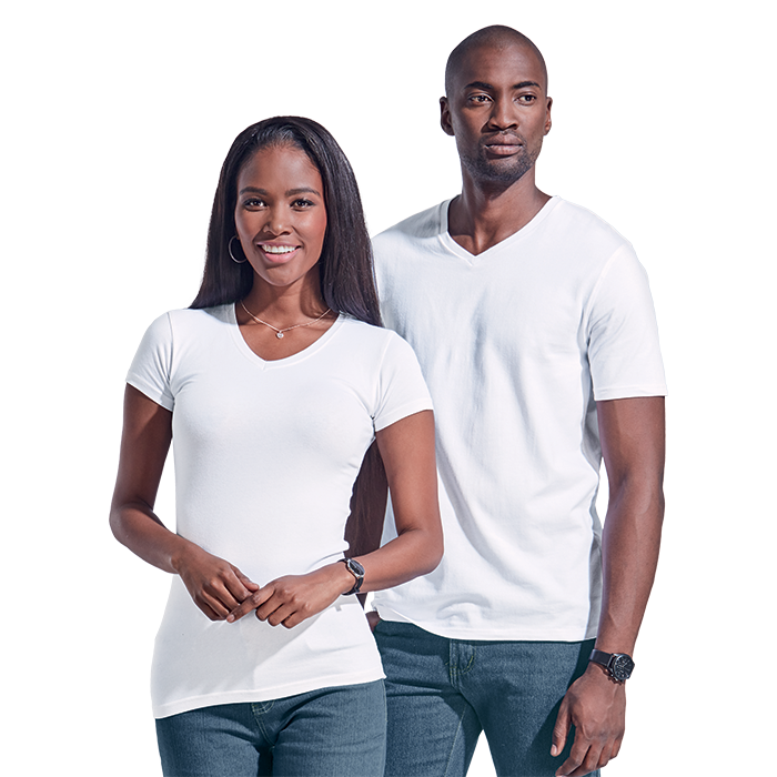 170g Slim Fit V-Neck T-Shirt Ladies