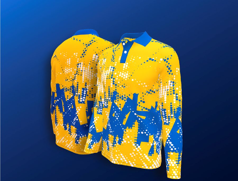 Sublimated Long Sleeve Golf Shirt – Kids