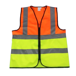 Premium Lime / Orange Two Tone Reflective Vest (2XL )