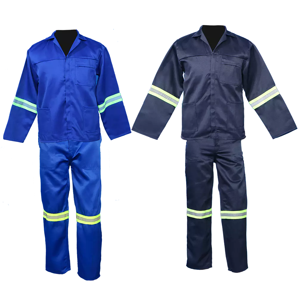 J54 Navy Conti Suit 100% Cotton with reflective size 32