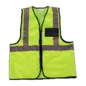 Reflective Vest with Zip & ID (2XL) Lime